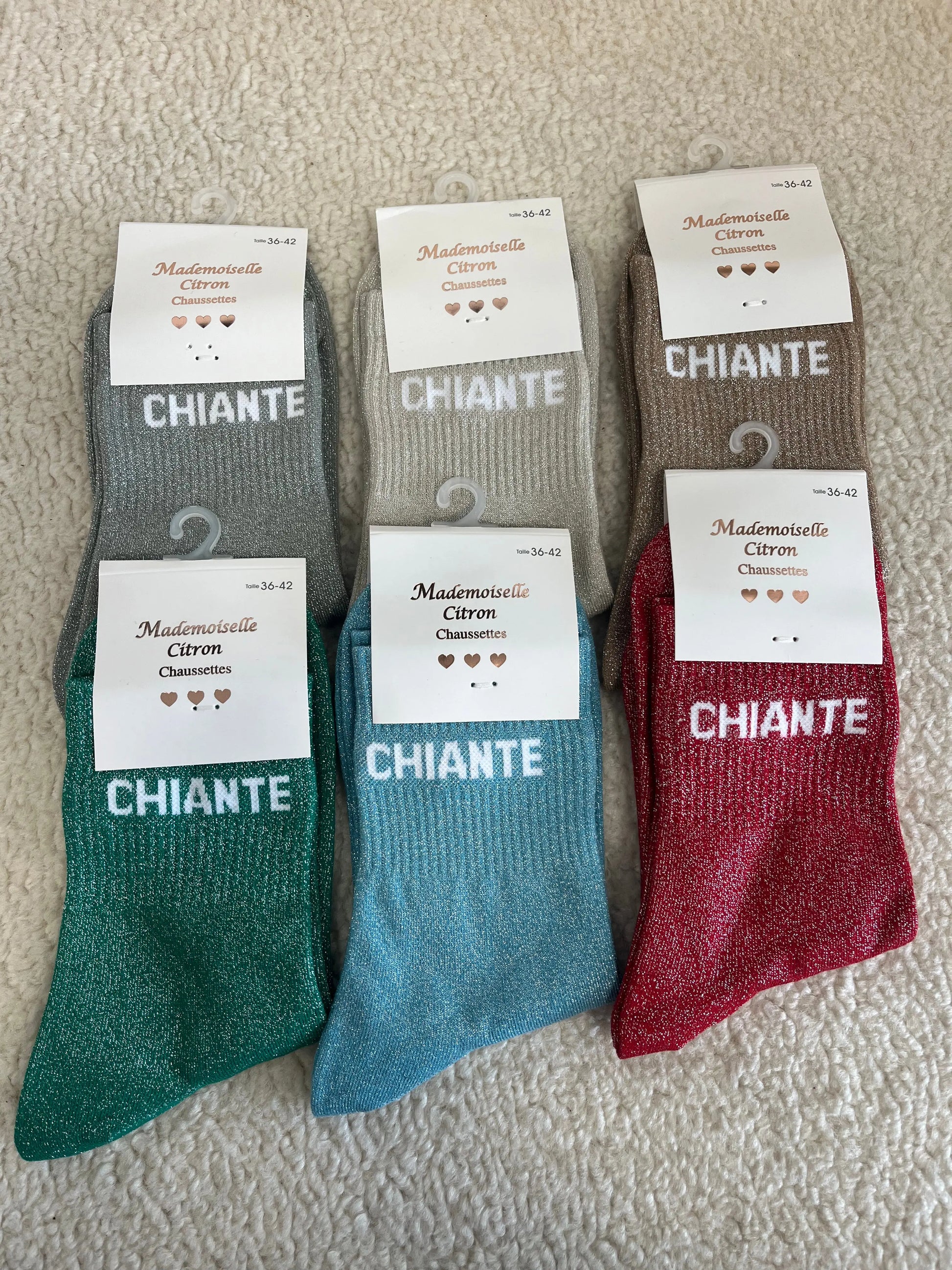 Chausettes paillettes Chiante MaisonPerla Collection