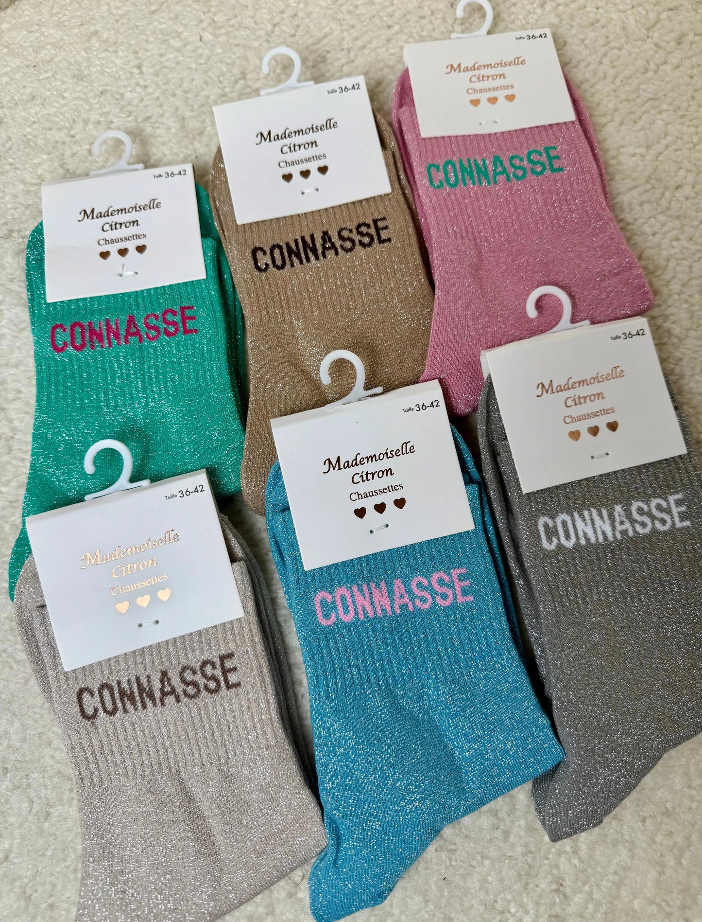 Chausettes paillettes Conasse MaisonPerla Collection