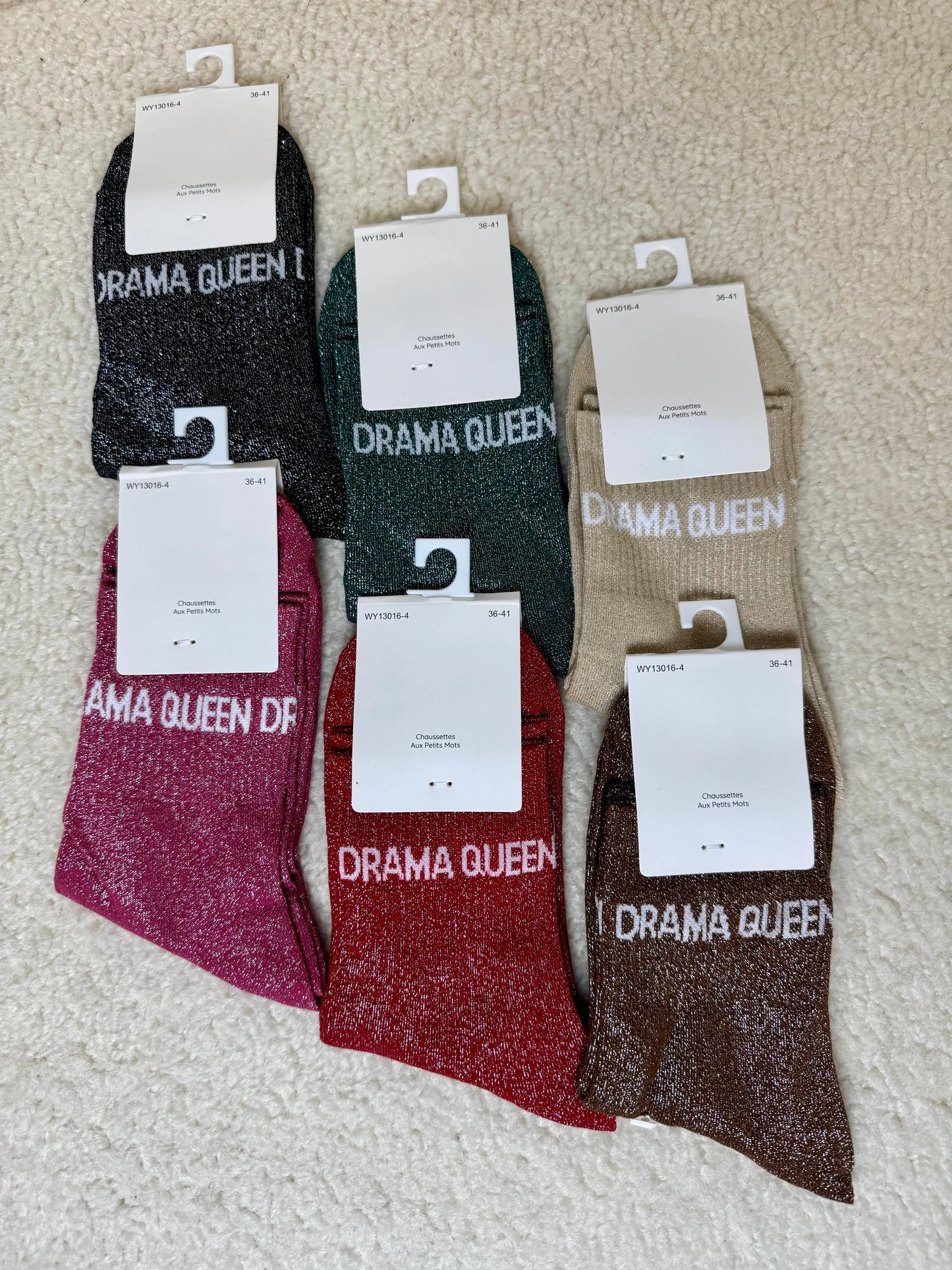 Chausettes paillettes Drama queen MaisonPerla Collection