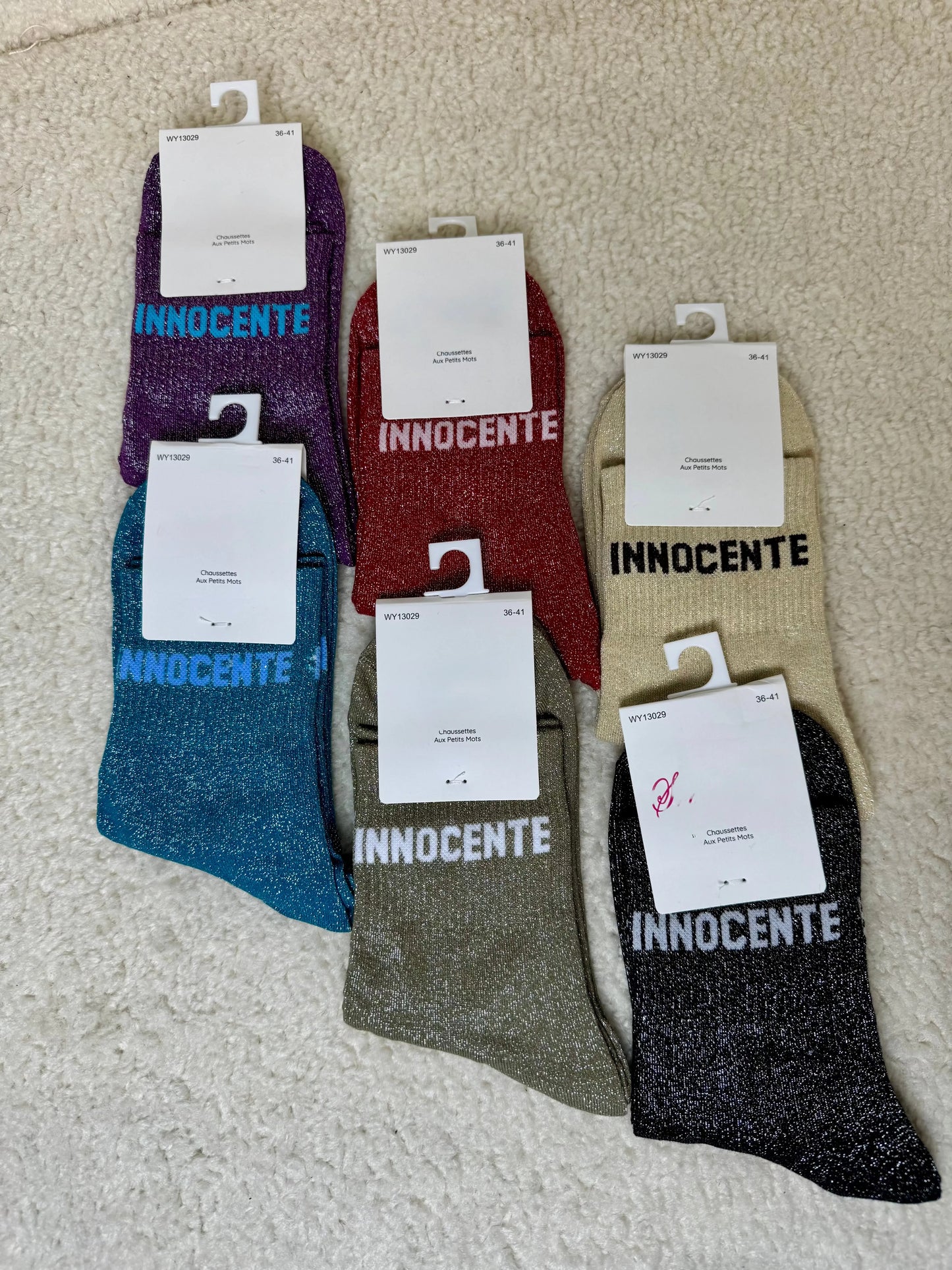 Chausettes paillettes Innocente MaisonPerla Collection