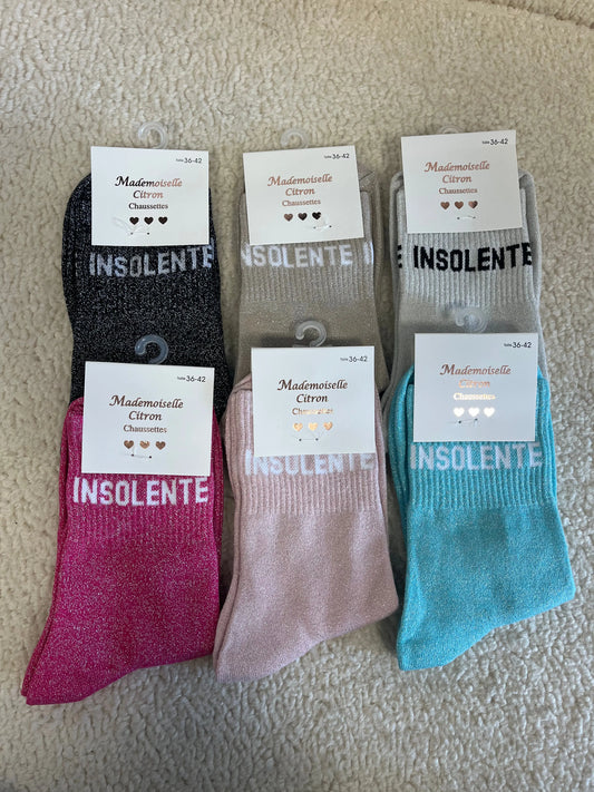 Chausettes paillettes Insolente MaisonPerla Collection