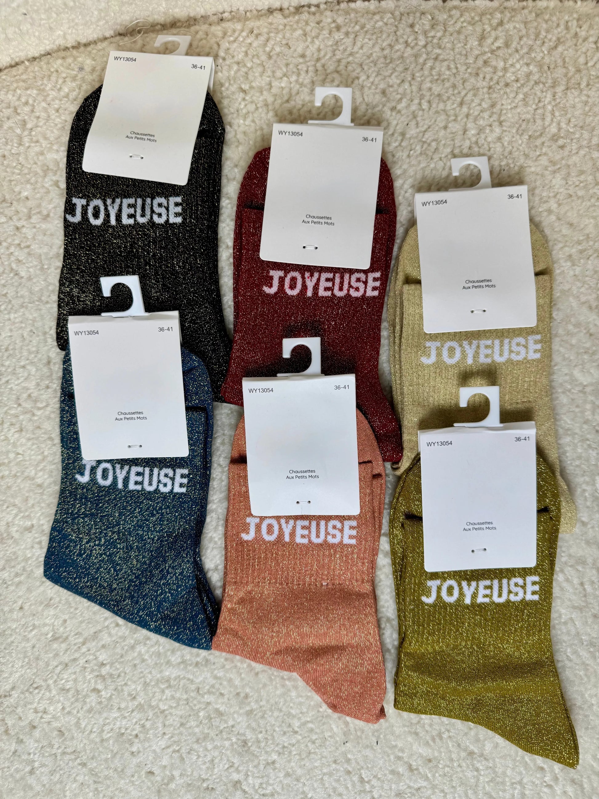 Chausettes paillettes Joyeuse MaisonPerla Collection