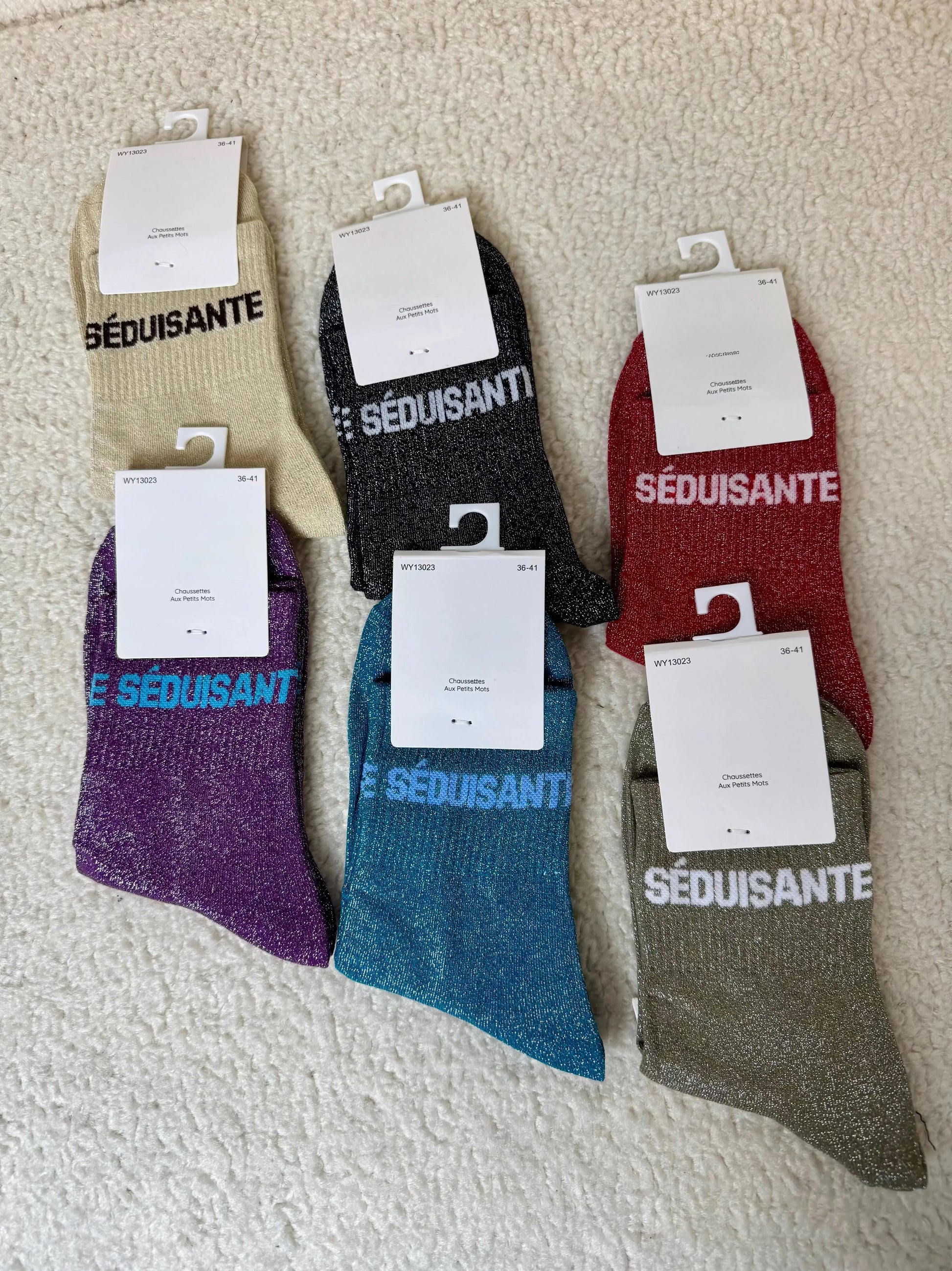 Chausettes paillettes Séduisante MaisonPerla Collection