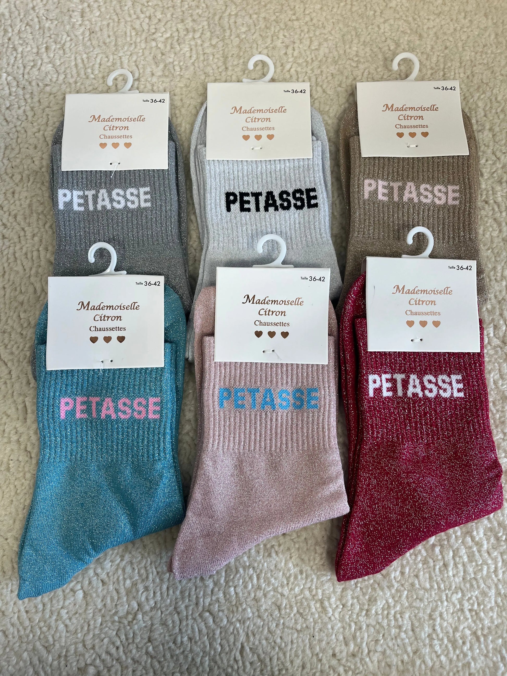 Chausettes paillettes Petasse MaisonPerla Collection