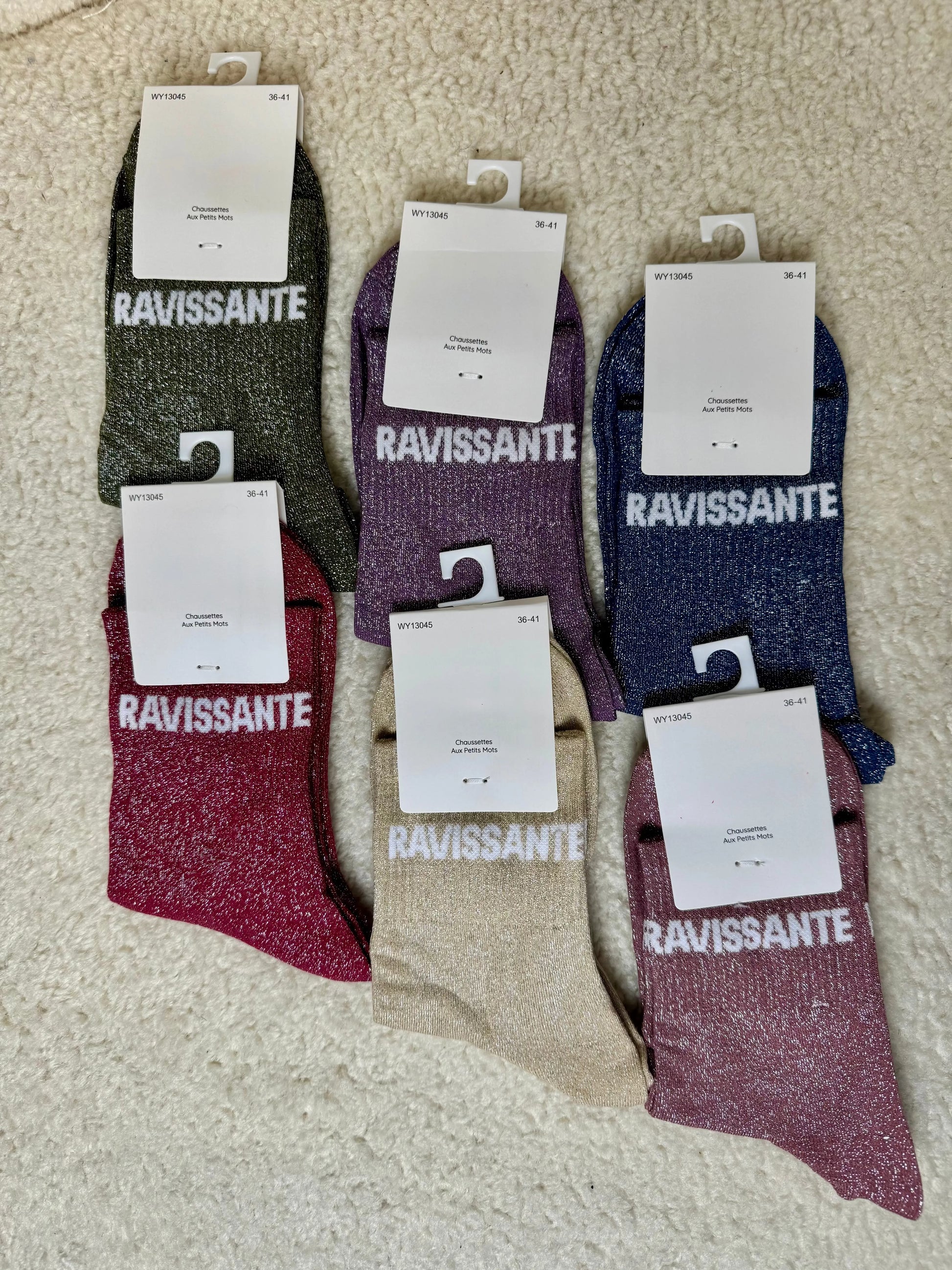 Chausettes paillettes Ravissante MaisonPerla Collection