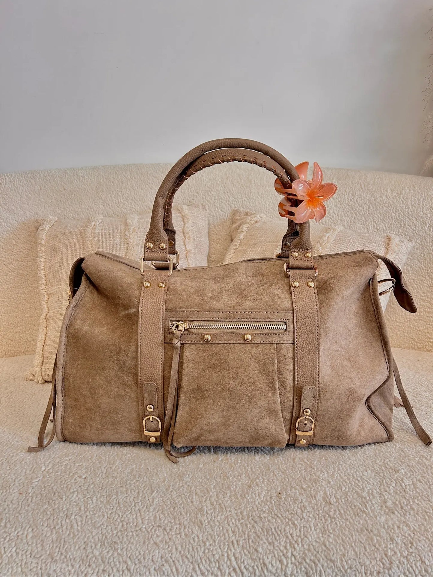 Elsa suédine beige XXL MaisonPerla Collection