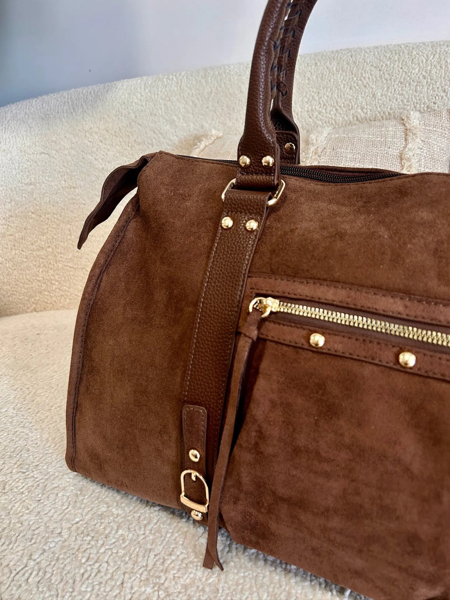 Elsa suédine chocolat XXL MaisonPerla Collection
