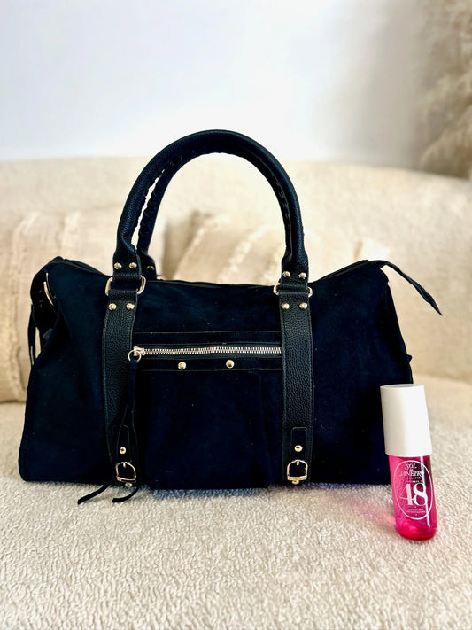 Elsa suédine noir XXL MaisonPerla Collection
