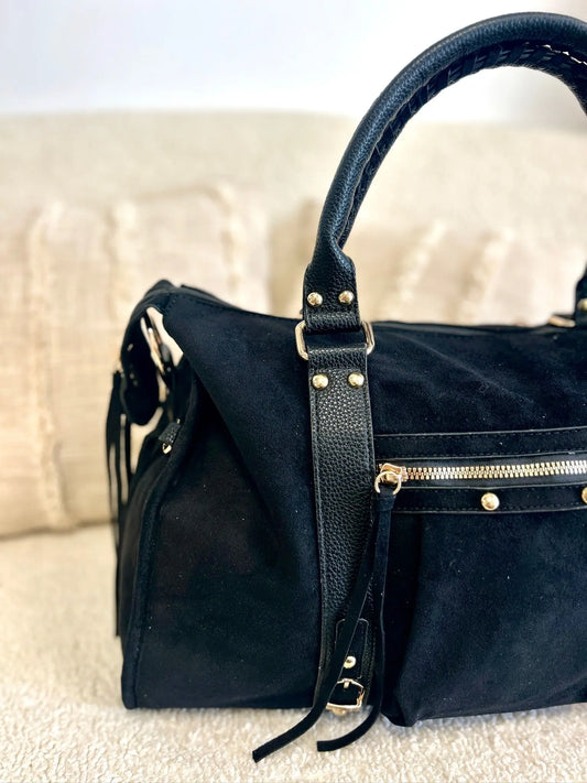 Elsa suédine noir XXL MaisonPerla Collection
