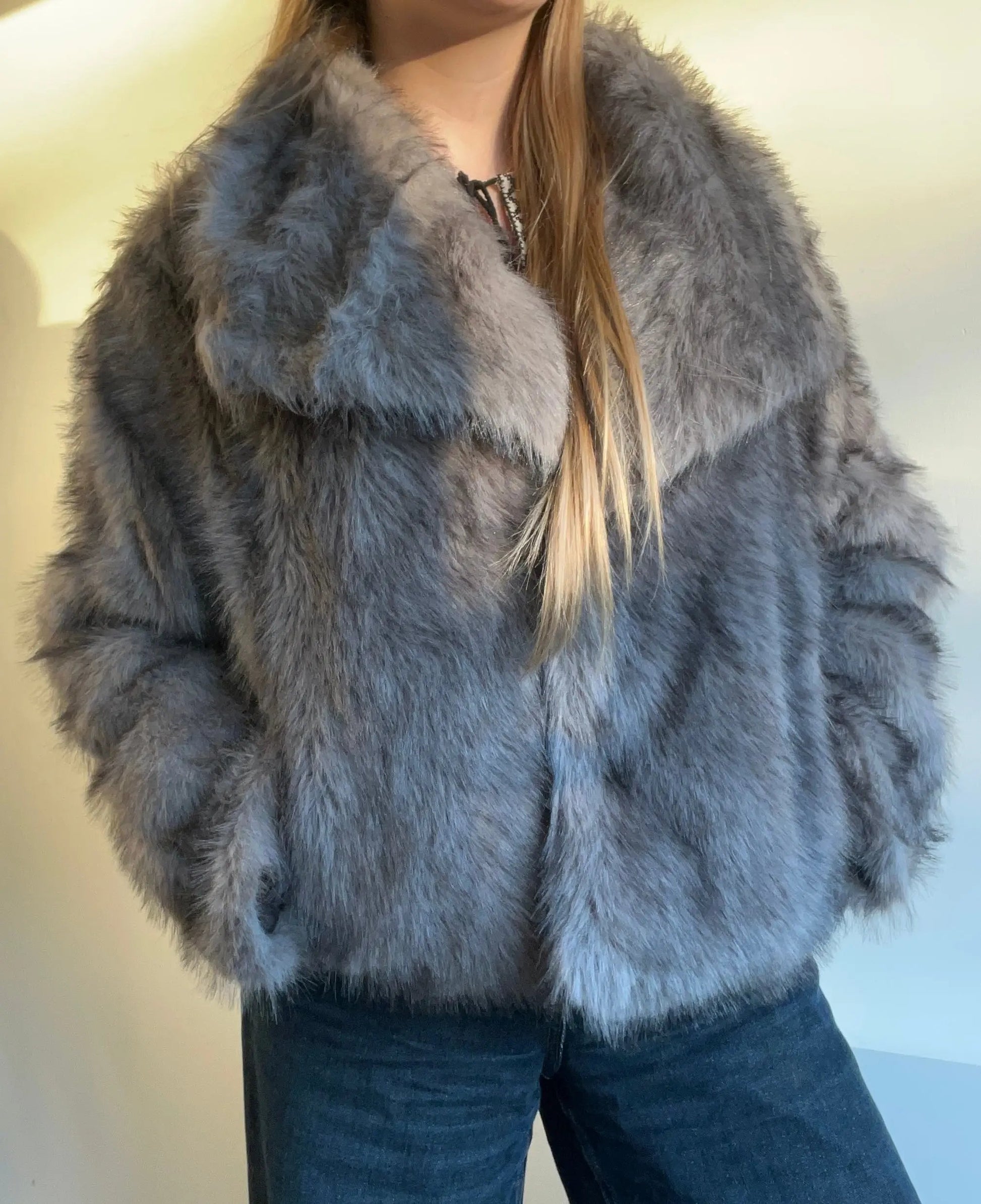 Fourrure Lili-rose gris MaisonPerla Collection