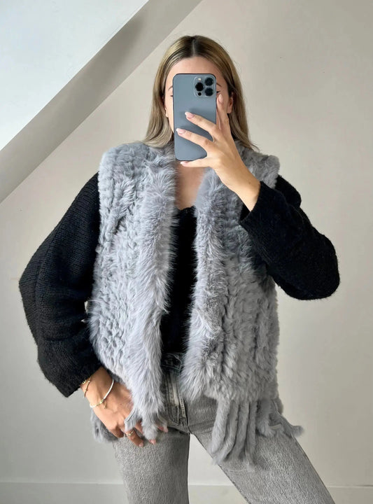 Fourrure Julia gris MaisonPerla Collection