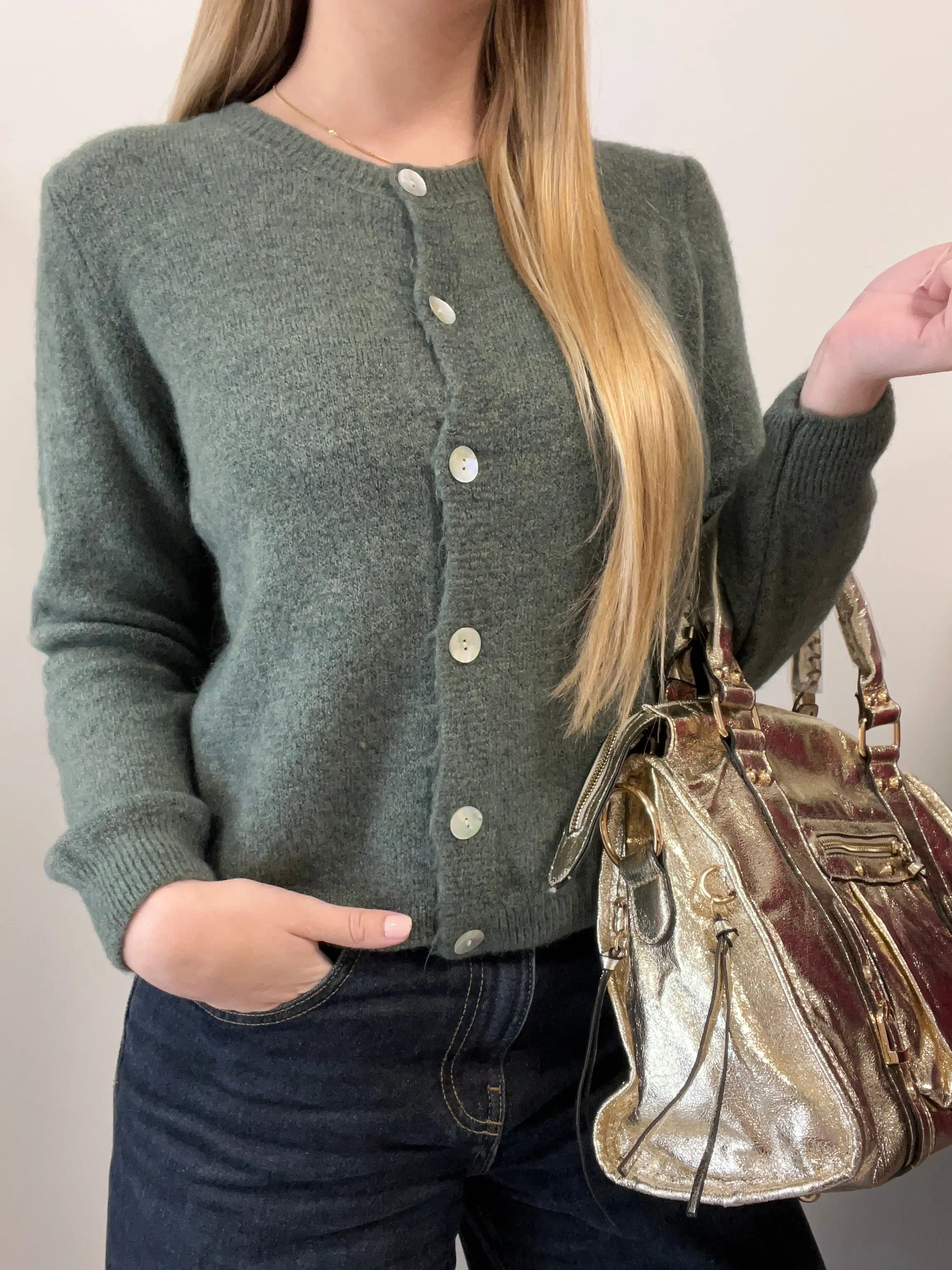 Gilet Ambre rose - MaisonPerla Collection