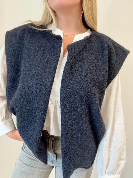 Gilet Mia bleu MaisonPerla Collection