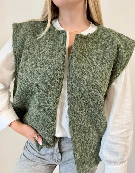 Gilet Mia kaki MaisonPerla Collection