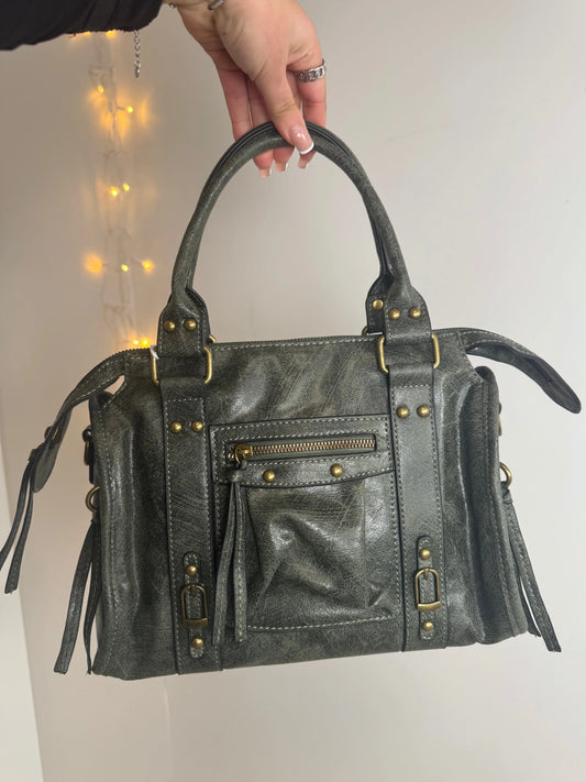 Grand sac Elsa kaki L MaisonPerla Collection