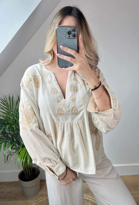 Blouse Santorini Beige