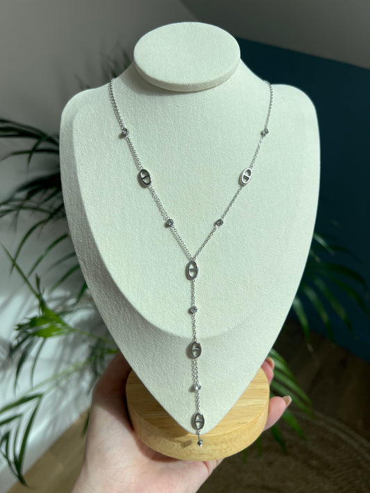 Collier Jade silver