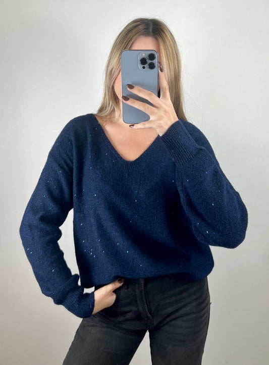 Pull Cléa bleu