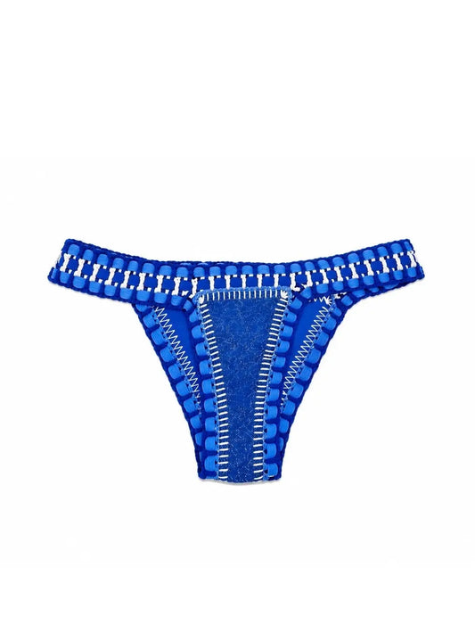 Maillot Camélia Bleu bas MaisonPerla Collection