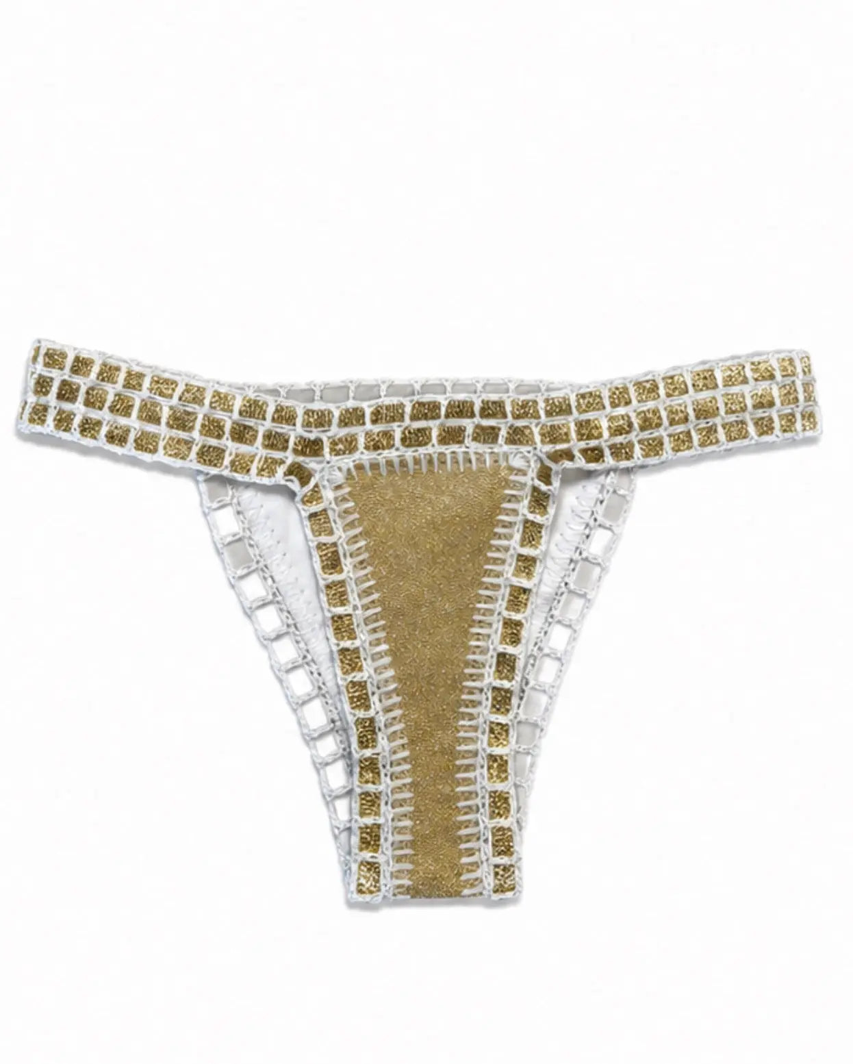 Maillot Camélia Gold - Bas MaisonPerla Collection