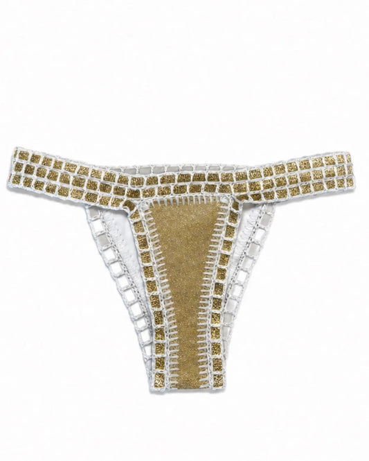 Maillot Camélia Gold - Bas MaisonPerla Collection