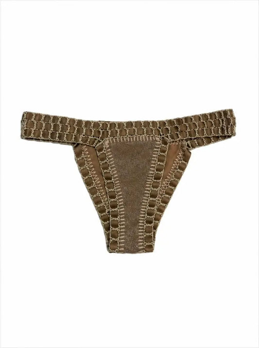 Maillot Camélia beige - Bas MaisonPerla Collection