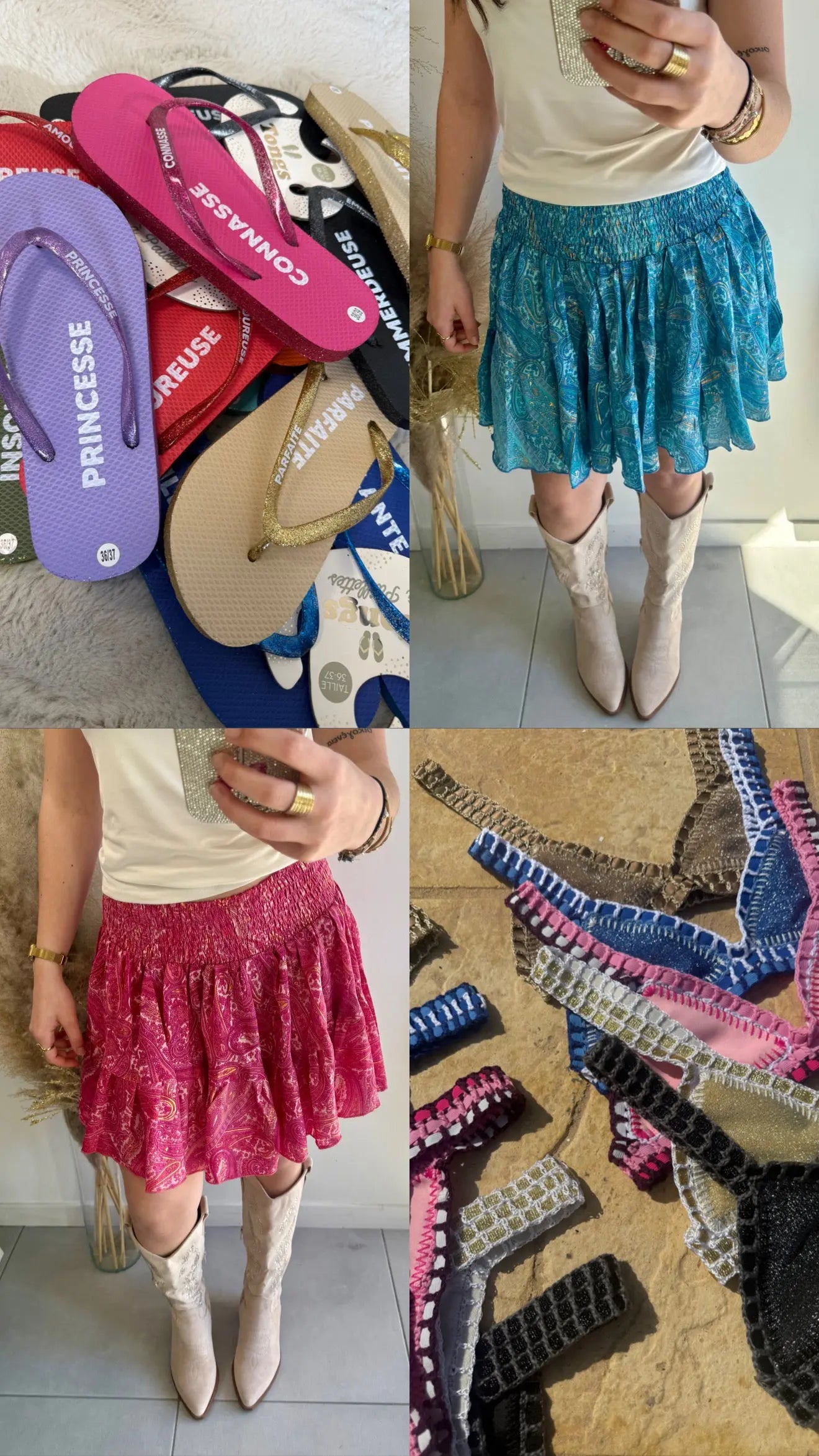 Maillots/tongs paillettes MaisonPerla Collection