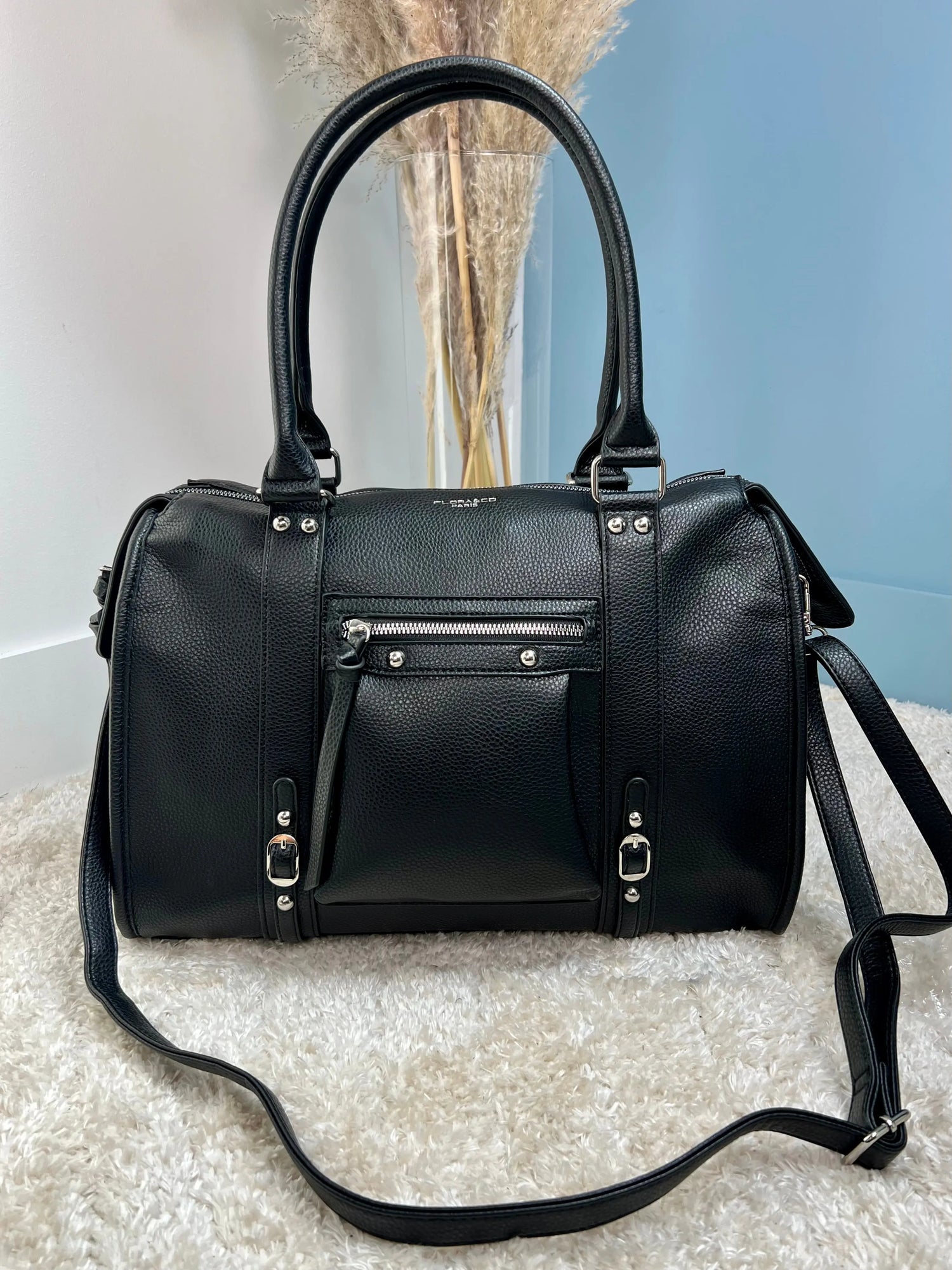 Maxi sac Elsa ancien noir mat XXL MaisonPerla Collection