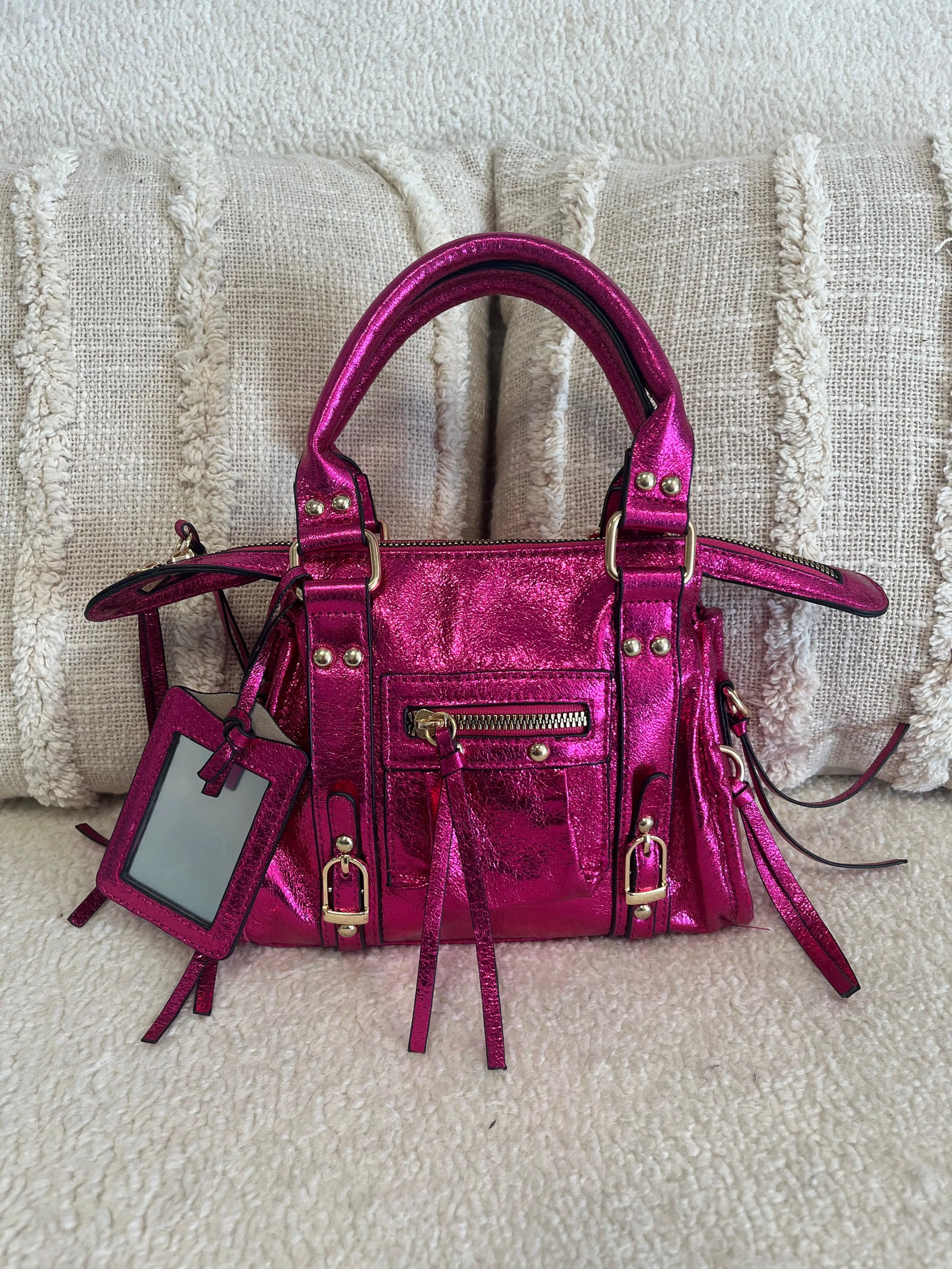 Mini Sac Elsa Fushia S MaisonPerla Collection