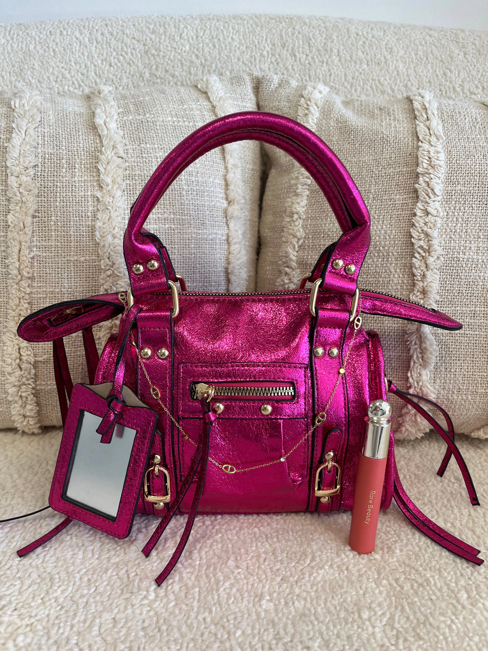 Mini Sac Elsa Fushia S MaisonPerla Collection