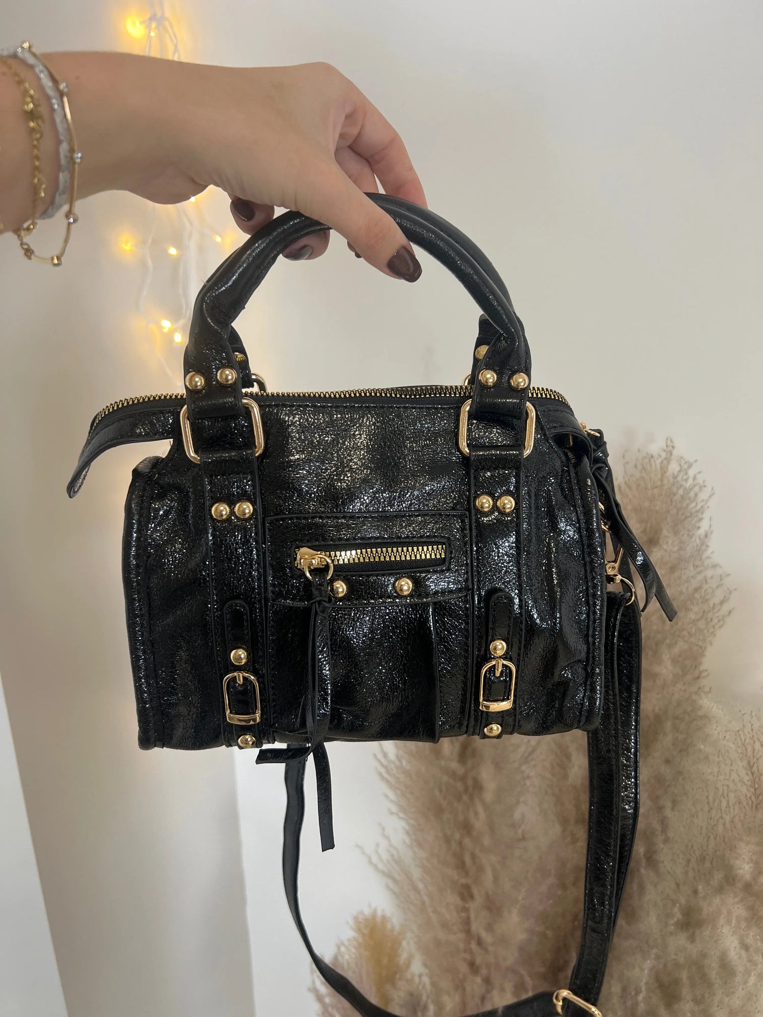 Mini Sac Elsa Noir S MaisonPerla Collection