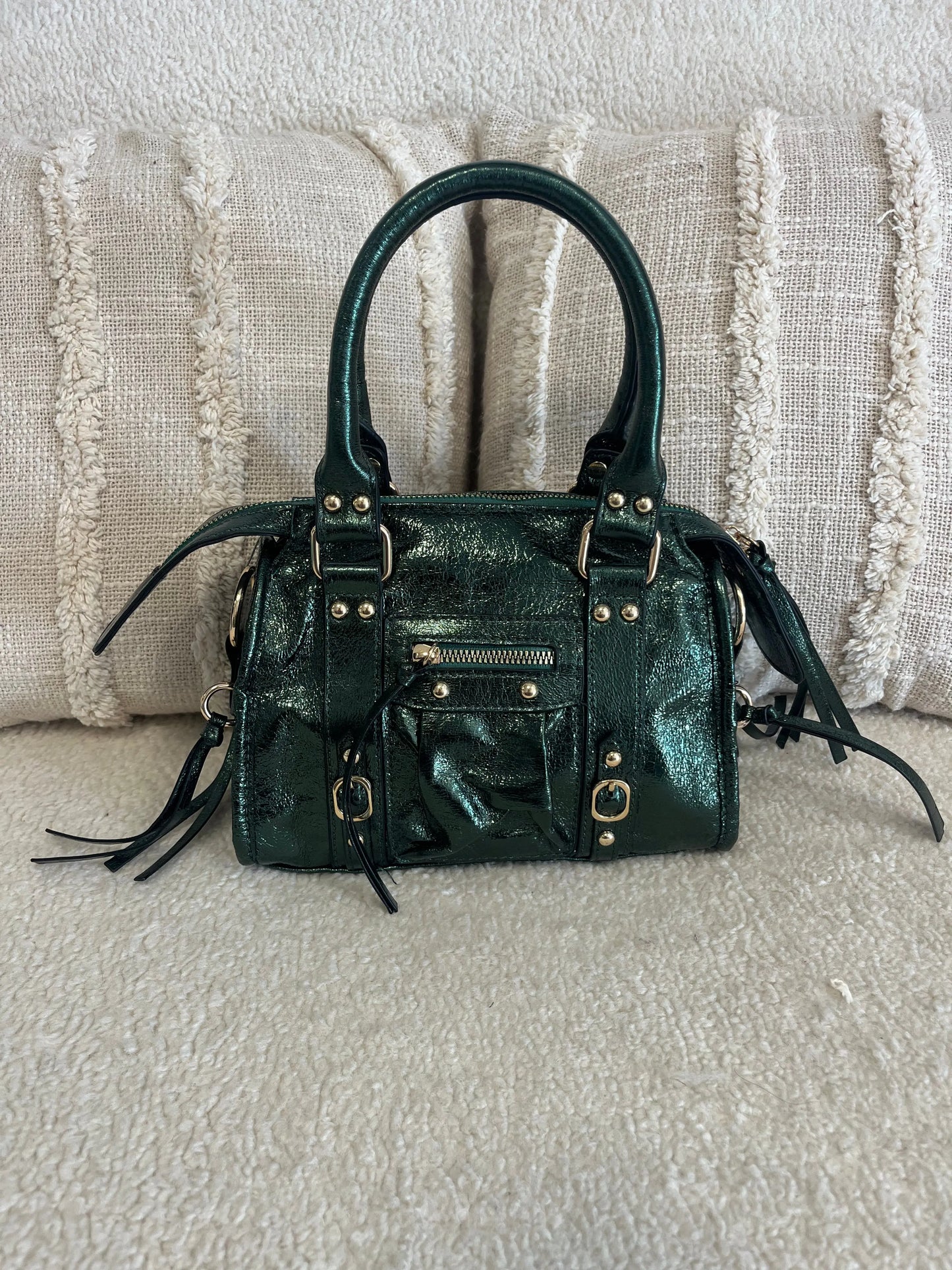 Mini Sac Elsa Vert S MaisonPerla Collection