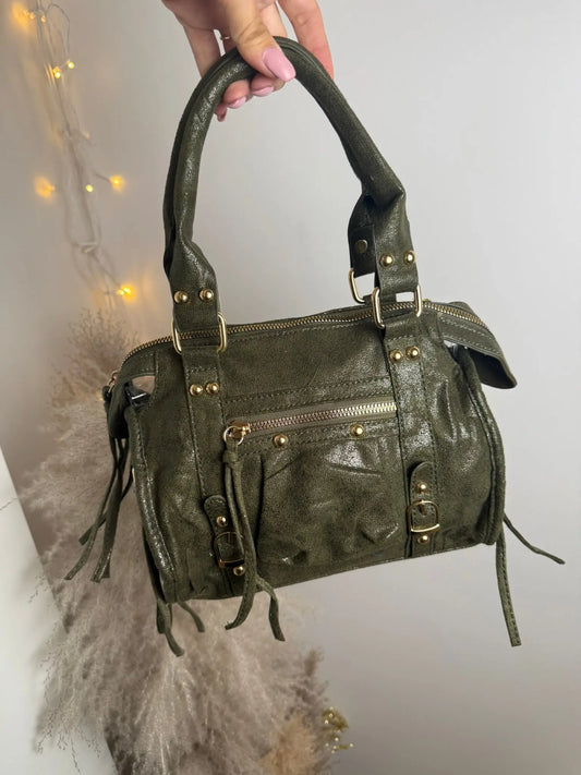 Mini Sac Elsa kaki MaisonPerla Collection