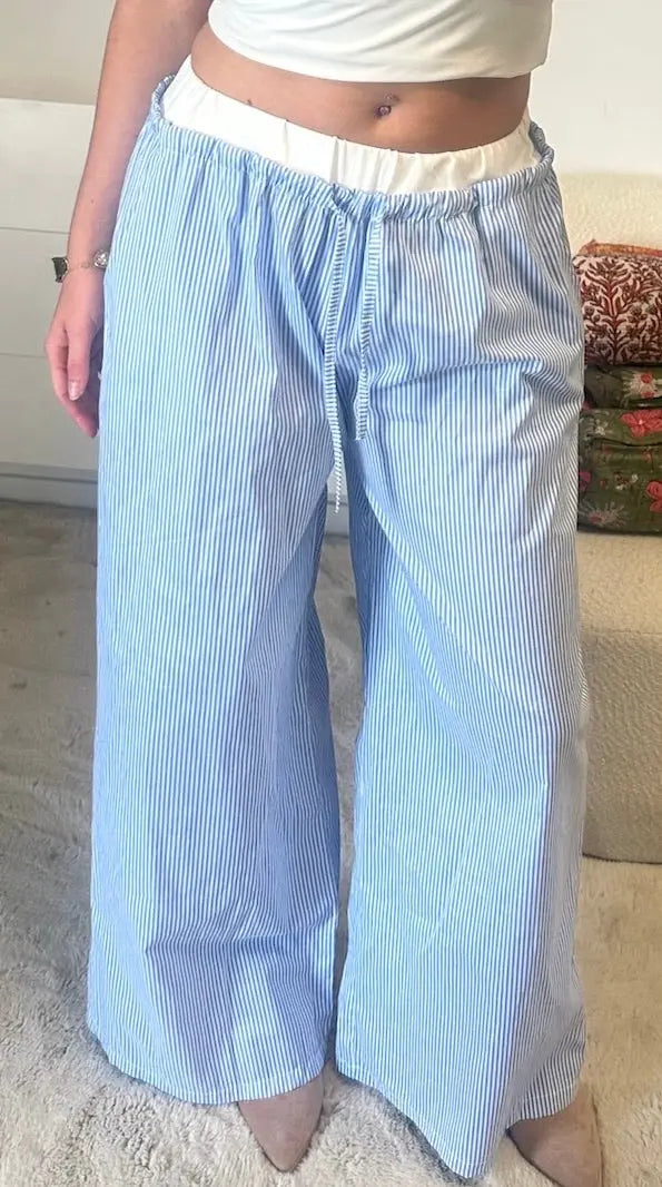 Pantalon à rayures MaisonPerla Collection