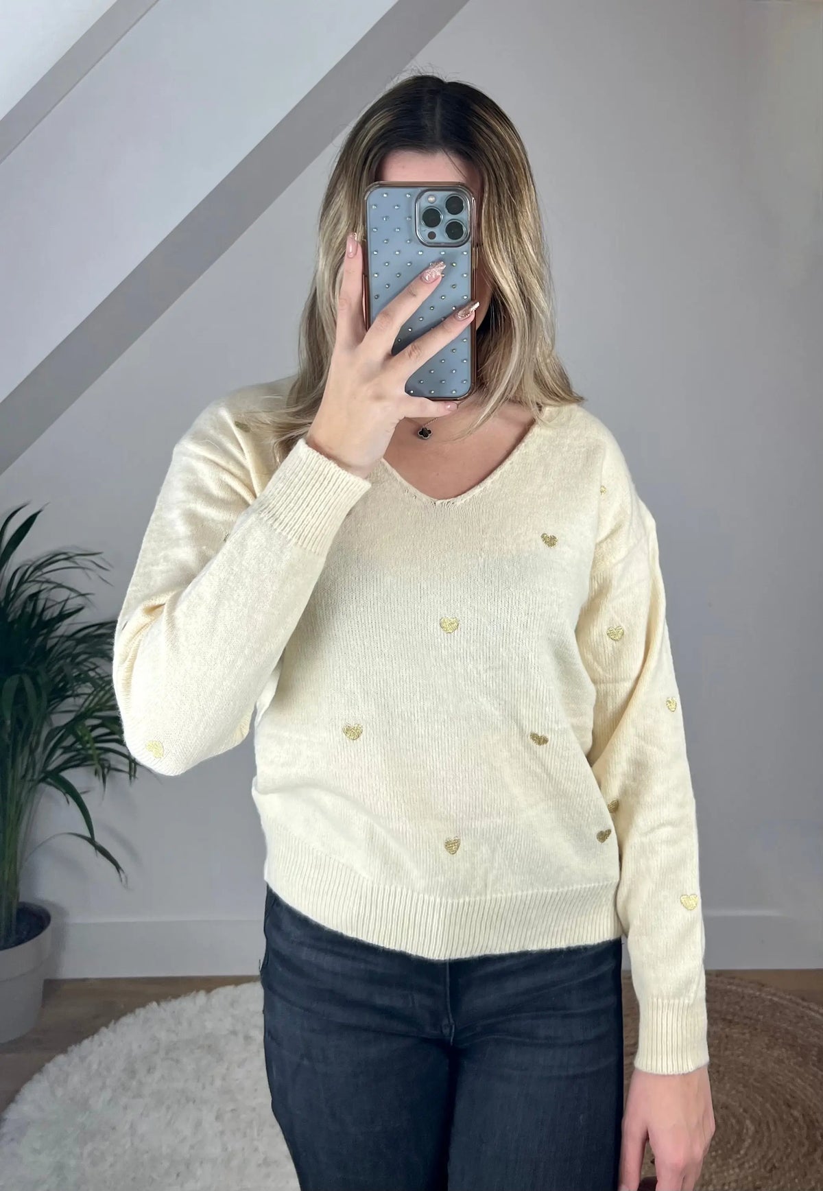 Pull Agathe Beige MaisonPerla Collection