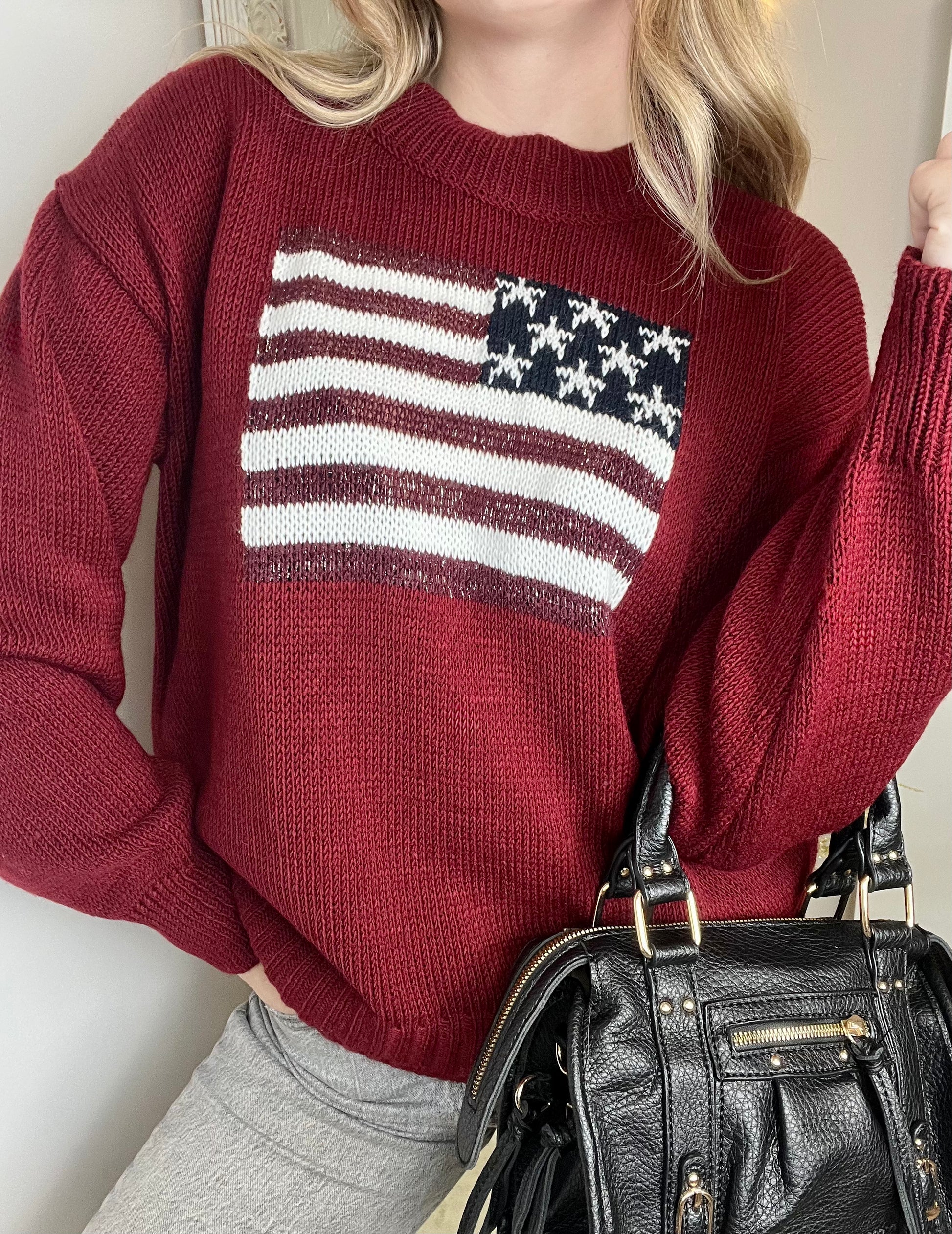 Pull Louise pailleté bordeaux MaisonPerla Collection