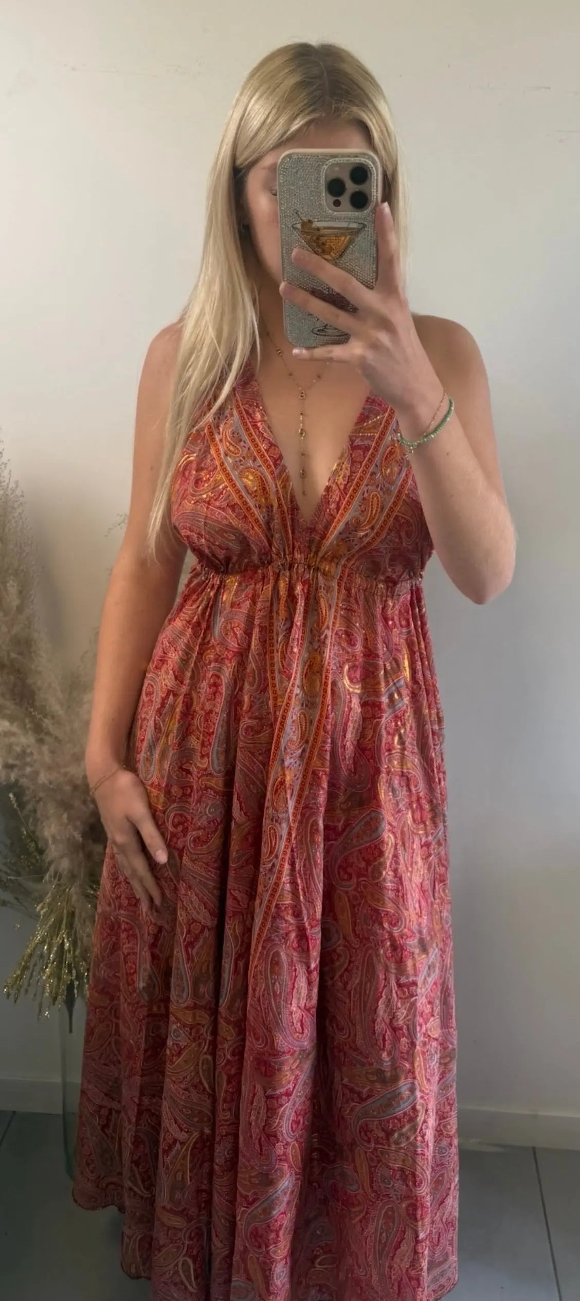 Robe Sophia Rouge MaisonPerla Collection