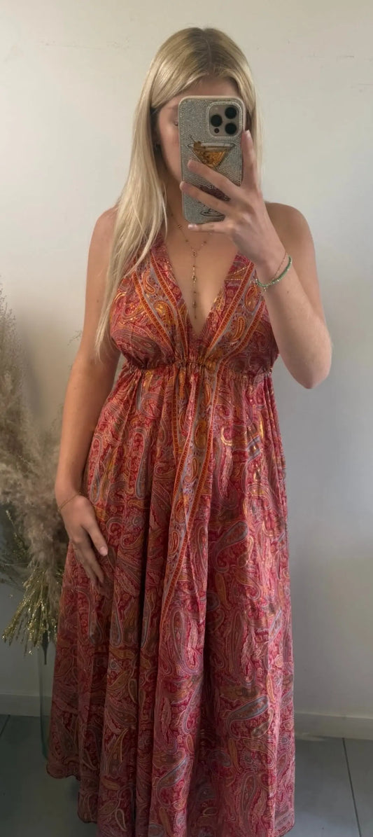 Robe Sophia Rouge MaisonPerla Collection