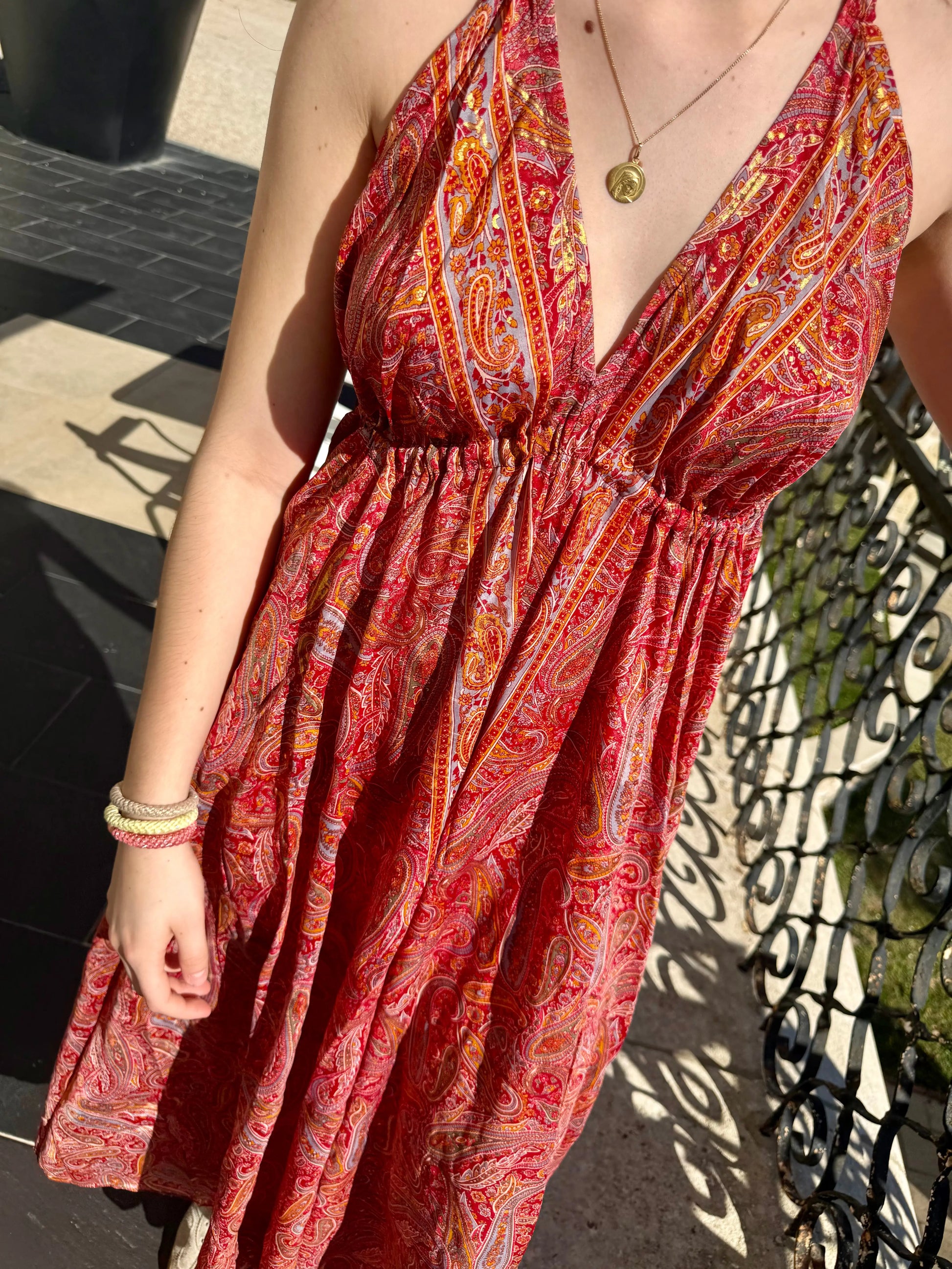 Robe Sophia Rouge réassort à 18h MaisonPerla Collection