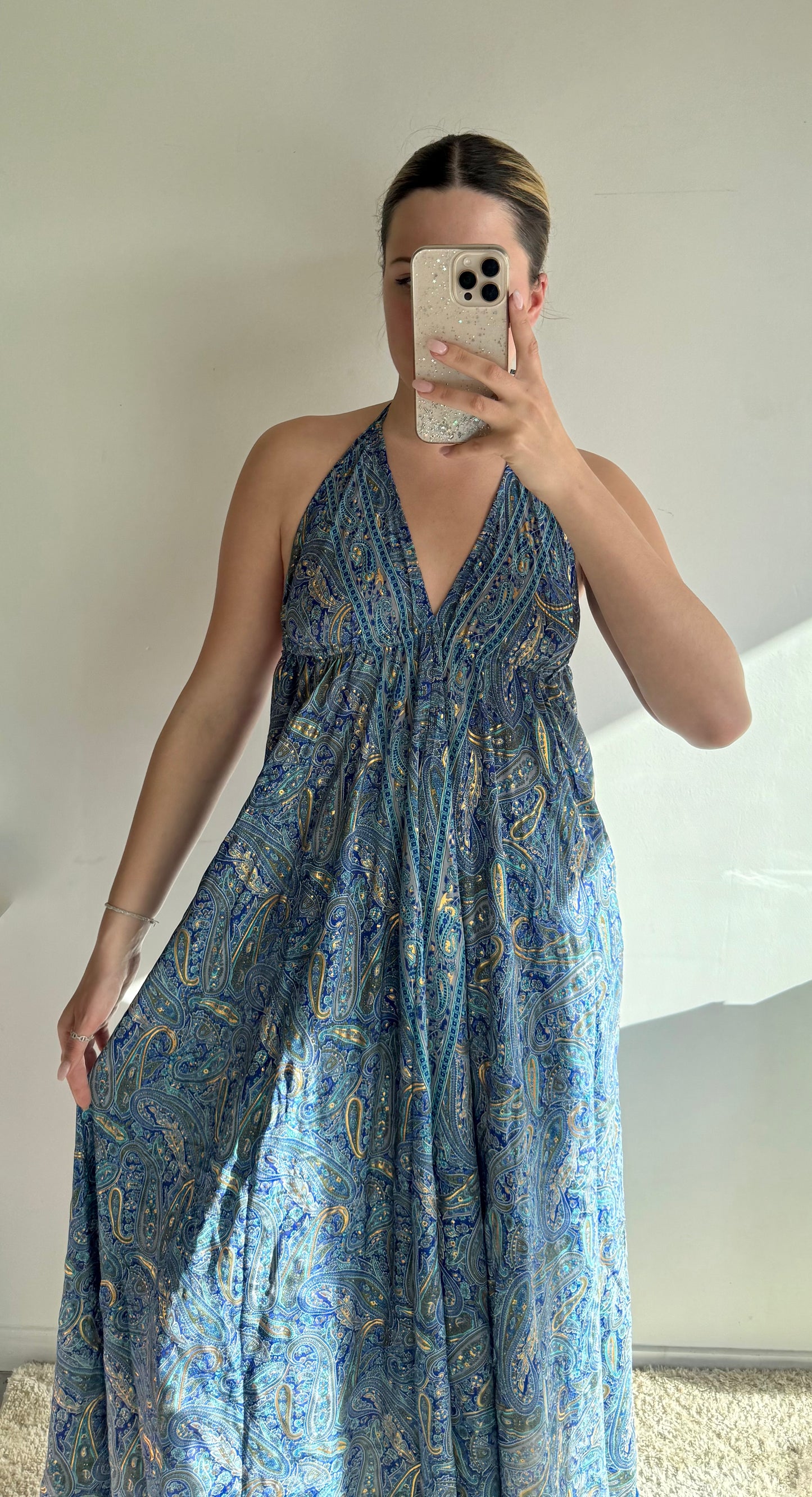 Robe Sophia bleu MaisonPerla Collection