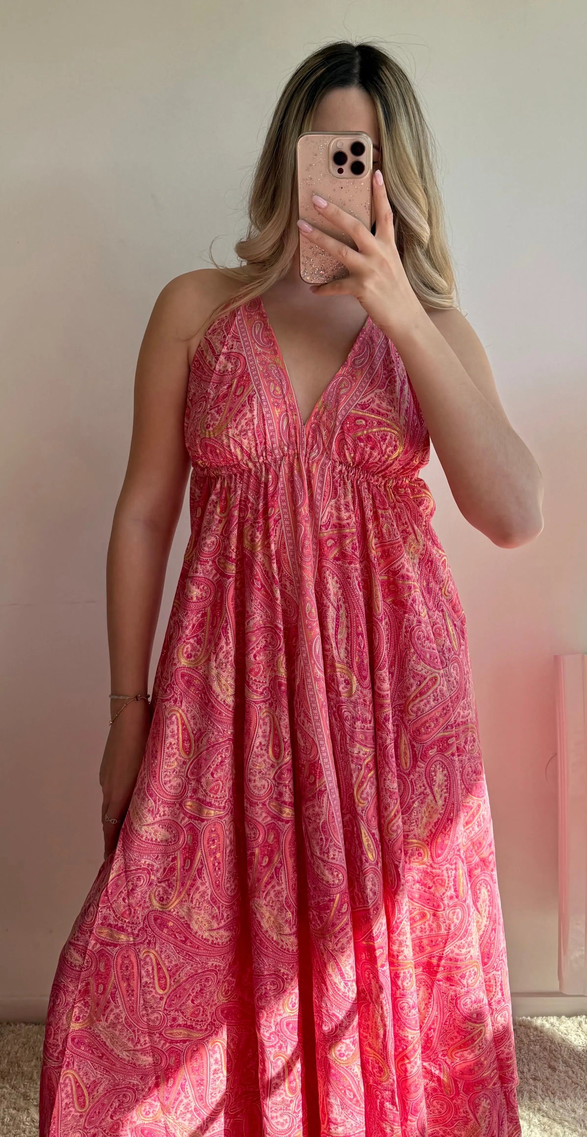 Robe Sophia rose MaisonPerla Collection