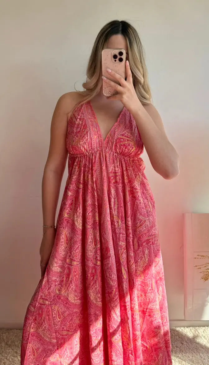 Robe Sophia rose MaisonPerla Collection