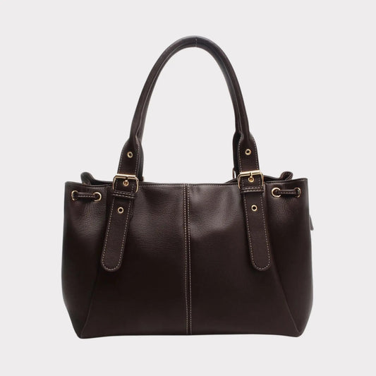 Sac Alma chocolat lisse précommande expédition le 12/11 MaisonPerla Collection