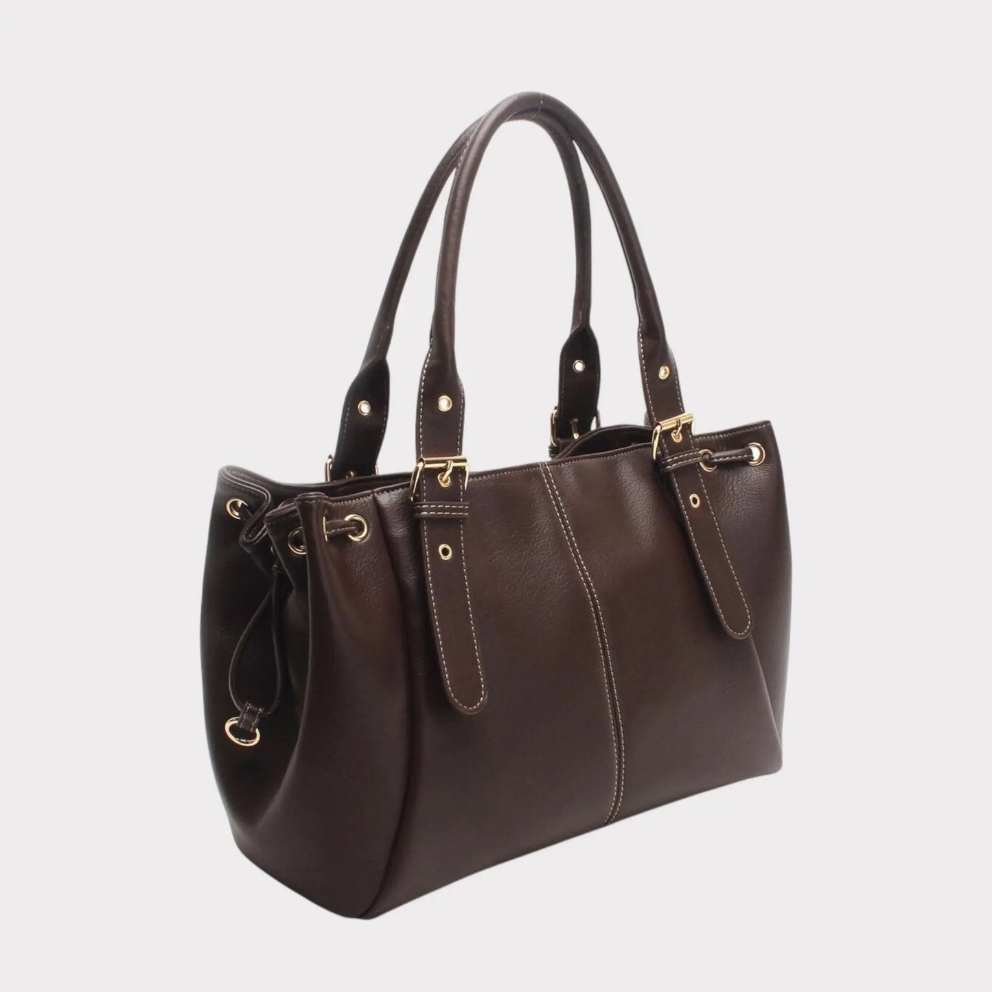 Sac Alma chocolat lisse précommande expédition le 12/11 MaisonPerla Collection