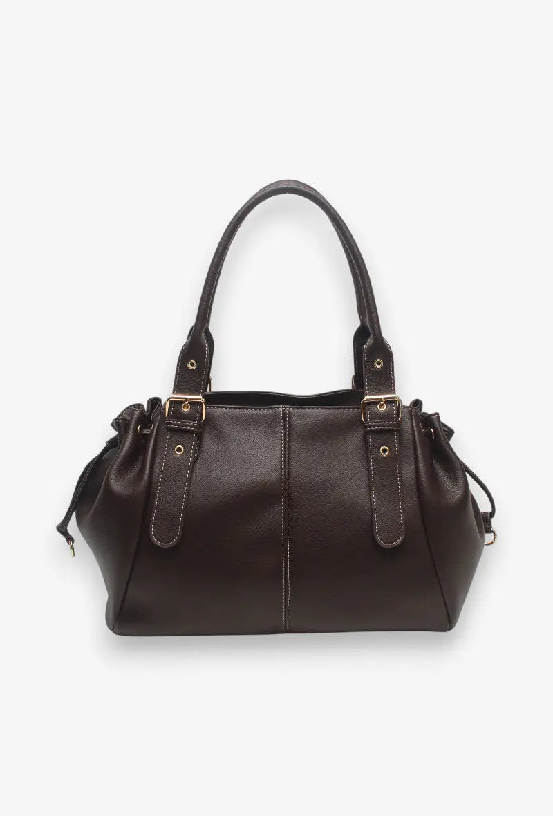 Sac Alma chocolat lisse précommande expédition le 29/07 MaisonPerla Collection