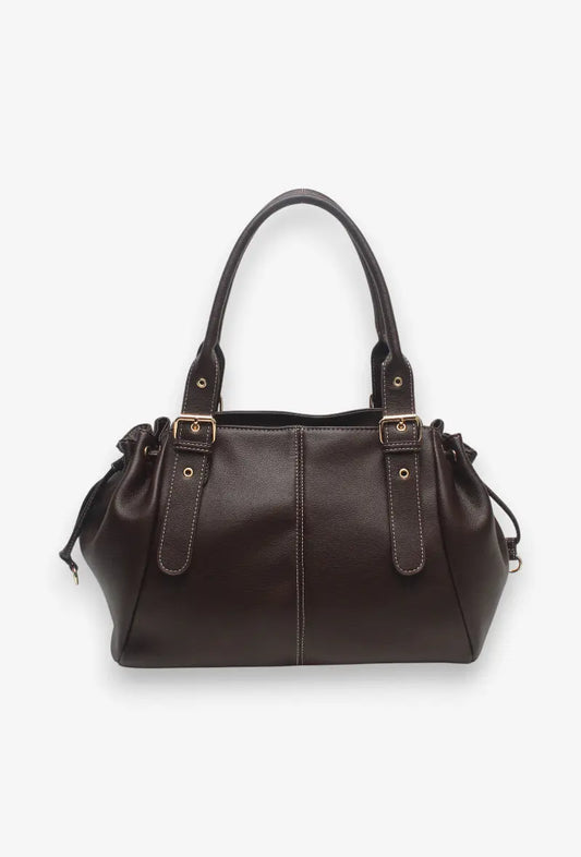 Sac Alma chocolat lisse précommande expédition le 29/07 MaisonPerla Collection