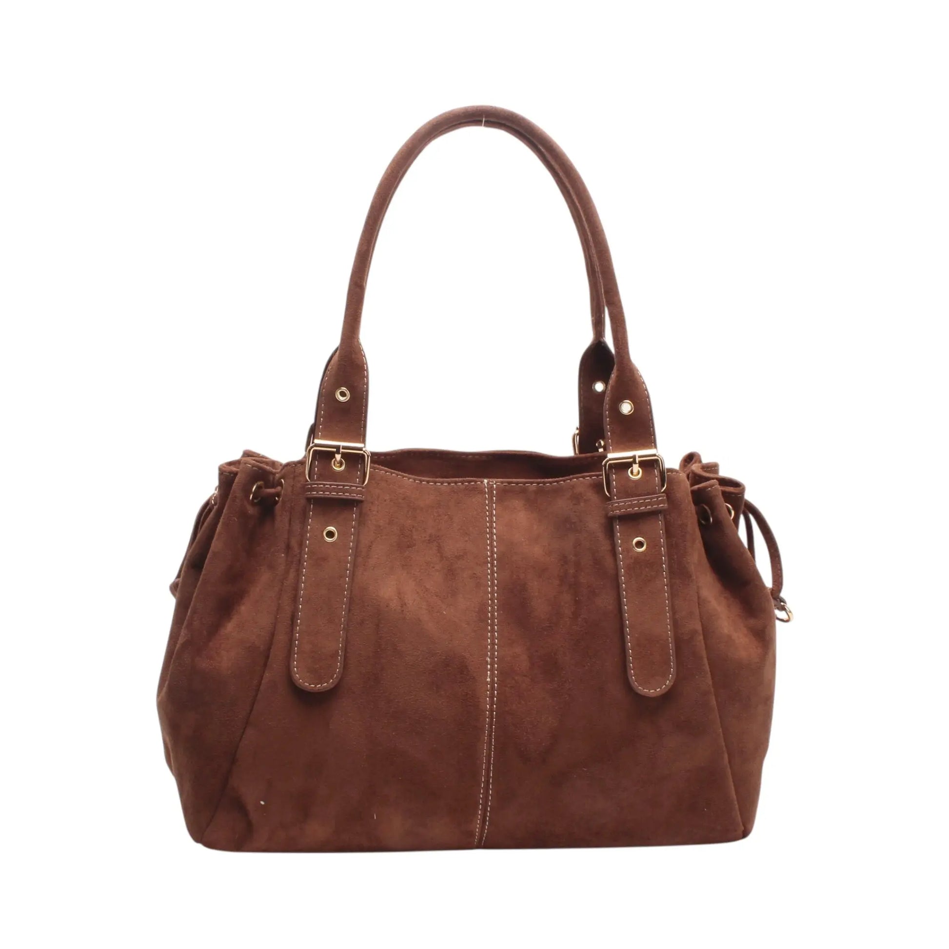 Sac Alma chocolat suédine MaisonPerla Collection