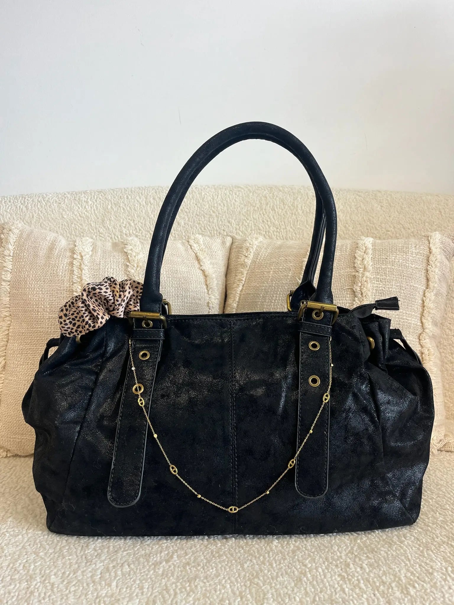 Sac Alma irisé noir MaisonPerla Collection