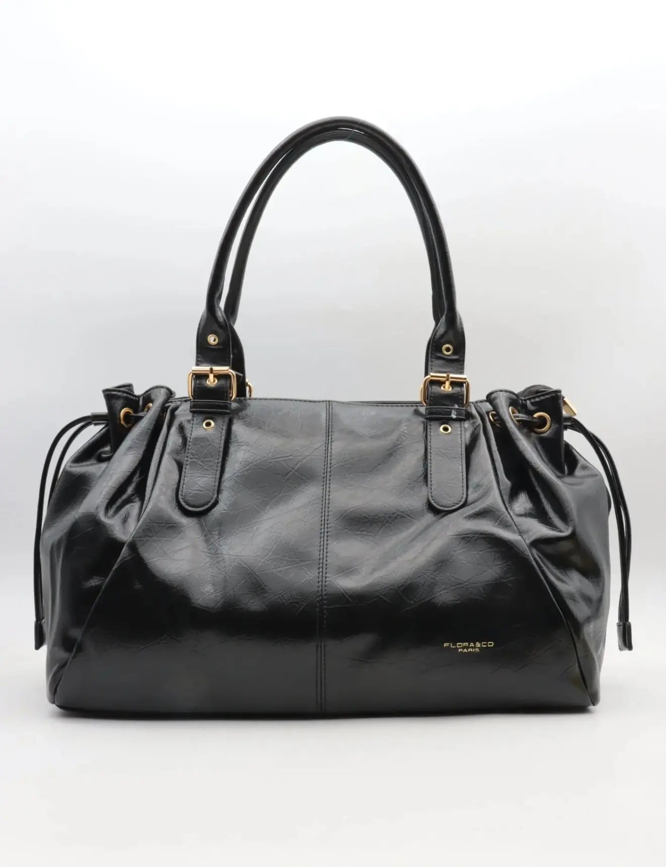 Sac Alma noir brillant précommande expédition le 10/12 MaisonPerla Collection