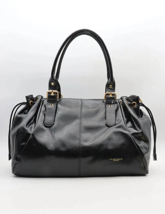 Sac Alma noir brillant précommande expédition le 10/12 MaisonPerla Collection